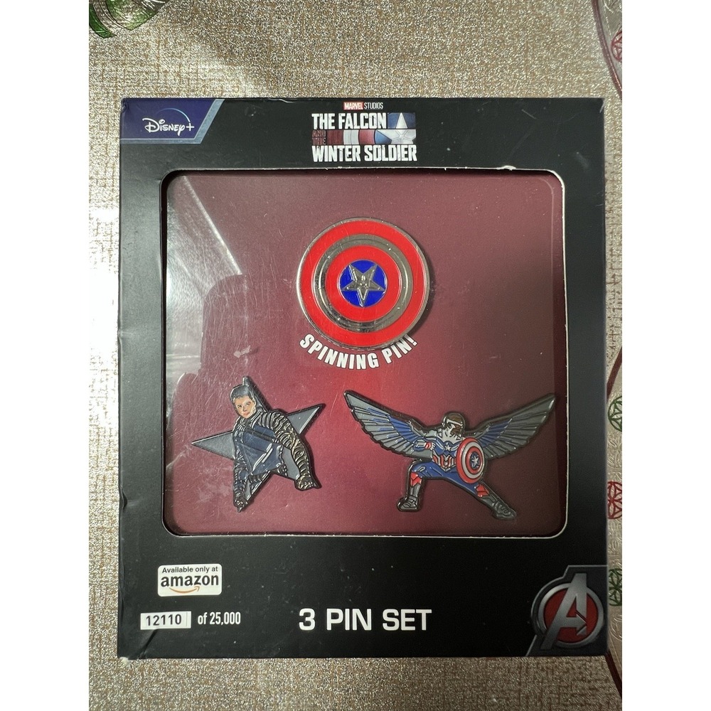 Disney+ Marvel's The Falcon & The Winter Soldier‎ 3 Pin Collector Set